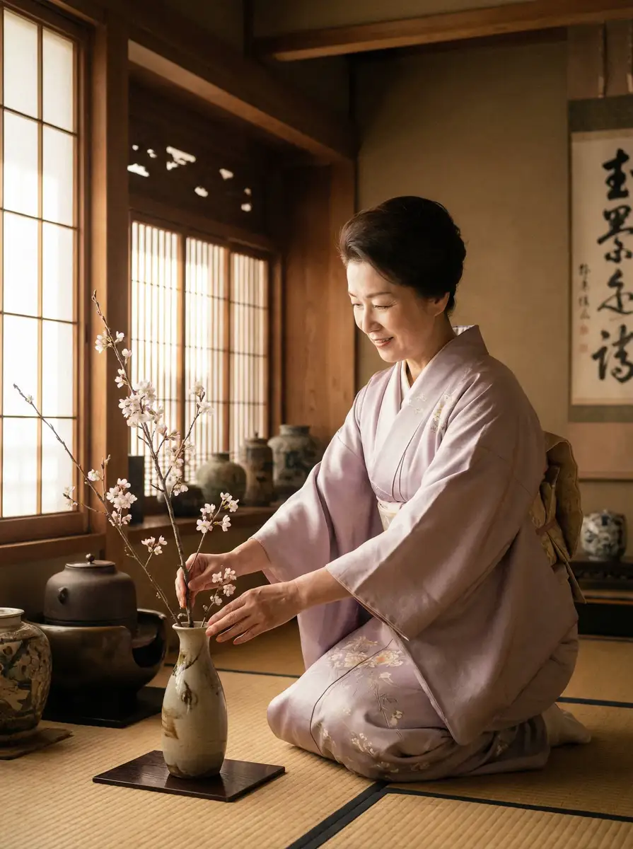 一位优雅的 黄色下载-最新成人资源免费下载|高清视频播放|安全无广告 在和室中插花